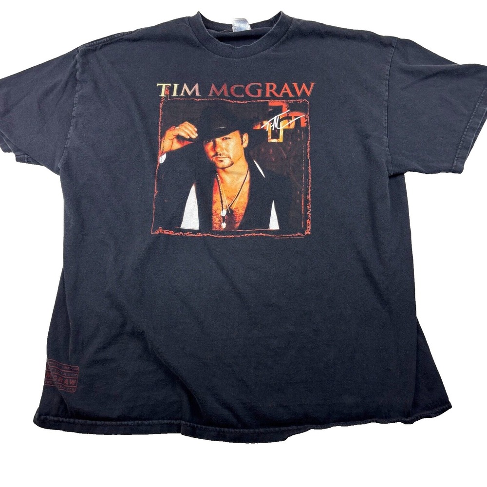Tennessee River T-Shirt Men 2XL Black Graphic Tim McGraw 2006 Tour Country Music